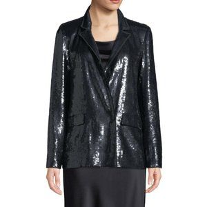 Joie Diandra Sequin Blazer Black Color Size 0 NEW